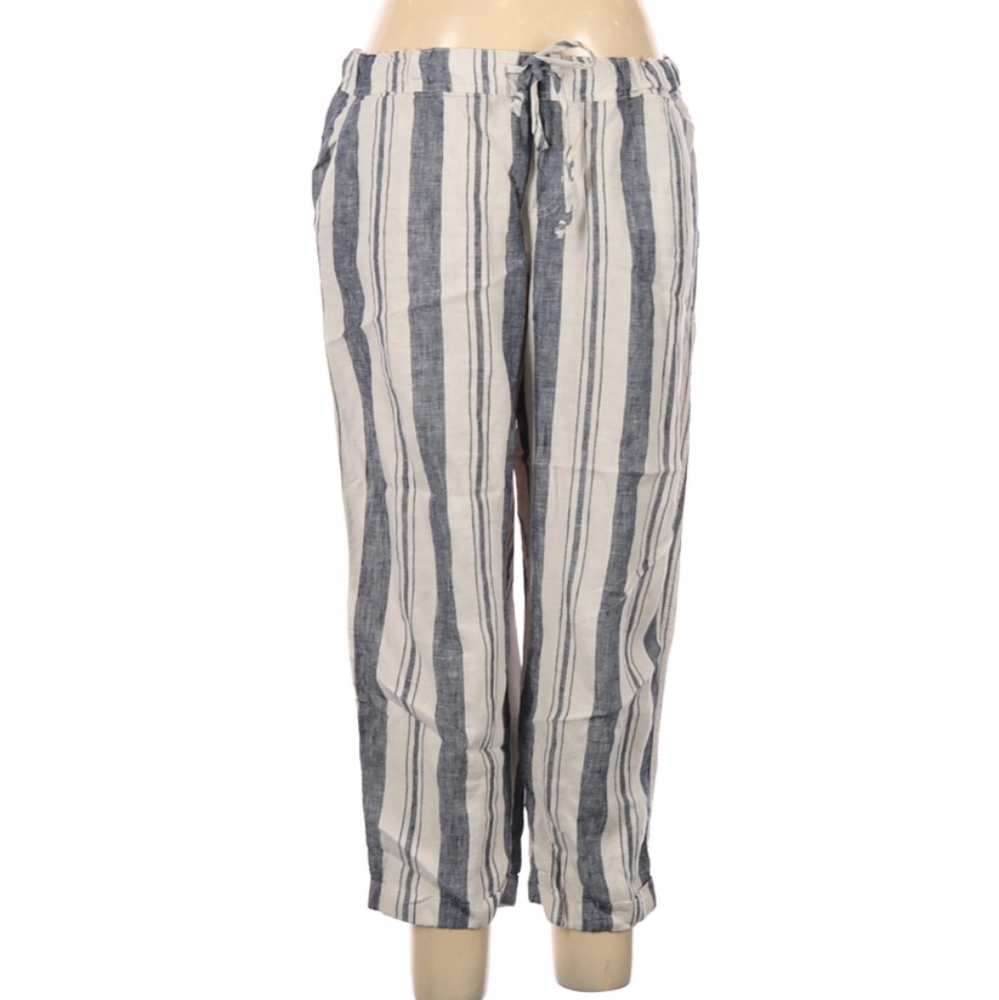 Allen Allen Boho High Rise Linen Pants